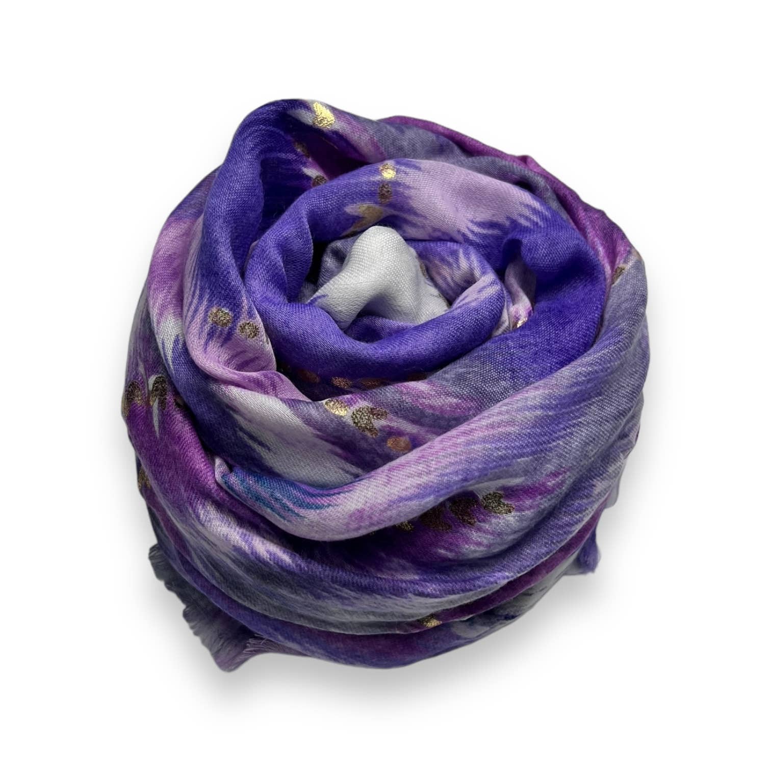 【Loulouseoul】Petal Wave Scarf Colourful wave scarf finished with fringes – Blue Tiger Boutique